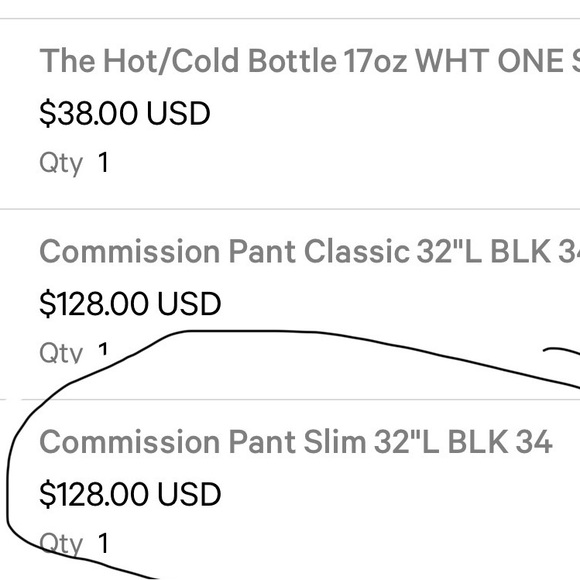 Commission Pant Slim 32”L BLK 34 Black Slim-Fit Pants - Picture 7 of 7